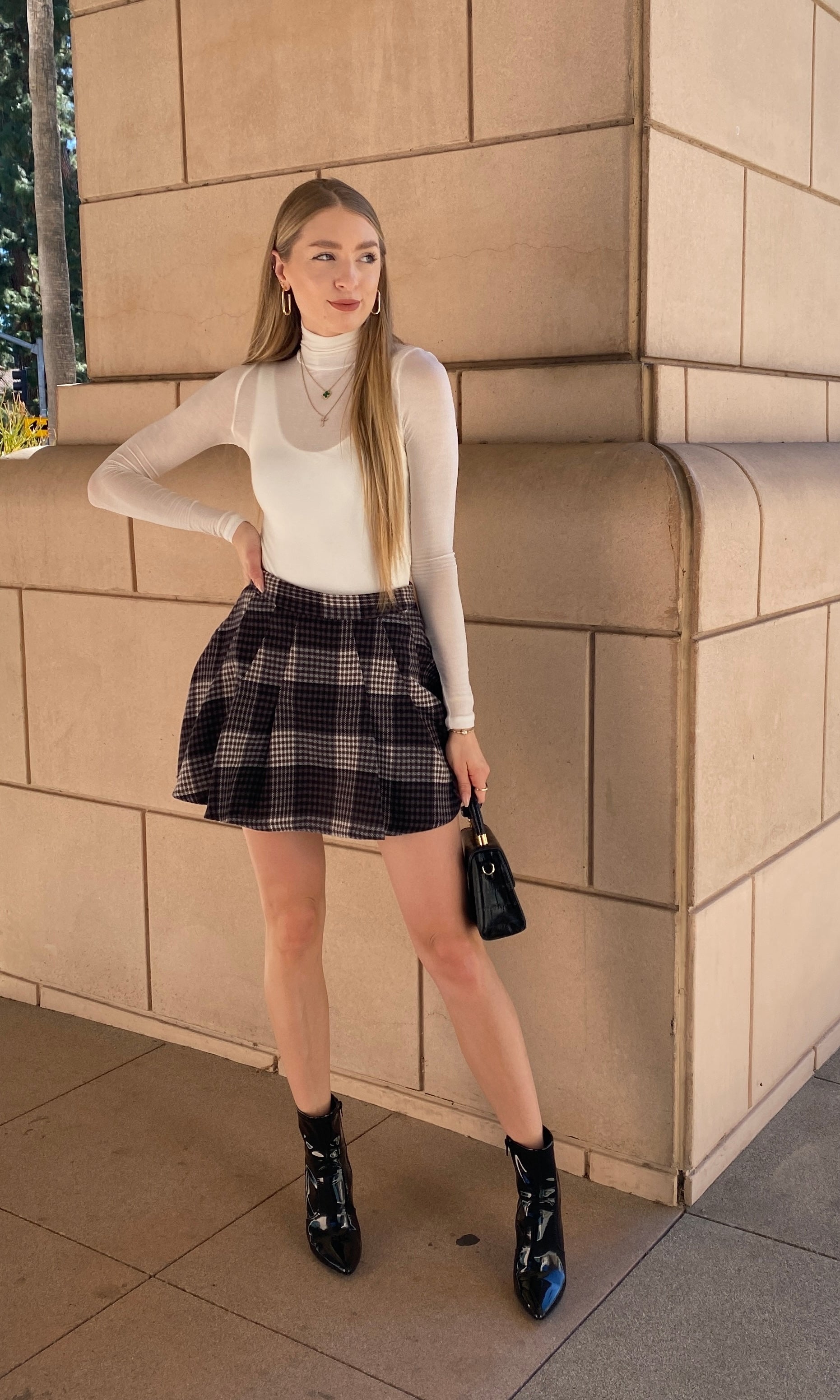 Plaid Mini Skirt