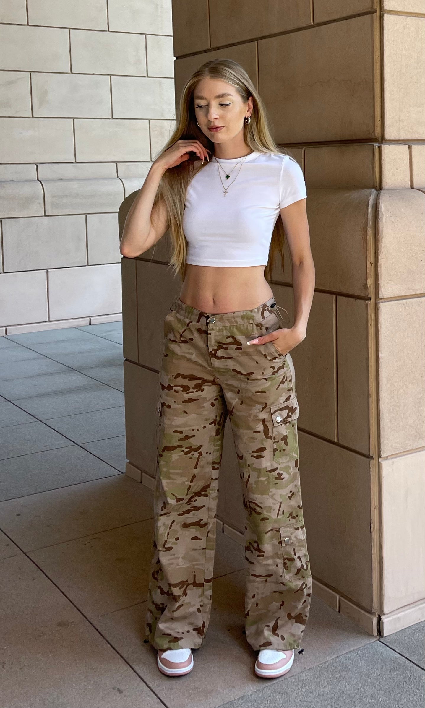 Blush Bella Ellie Camo Pants M